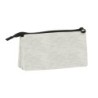 Bolso escolar portatodo safta triple cremallera kappa grey knit 120x220x30 mm