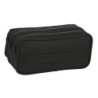 Bolso escolar portatodo safta triple cremallera kappa black and pink 100x215x80 mm