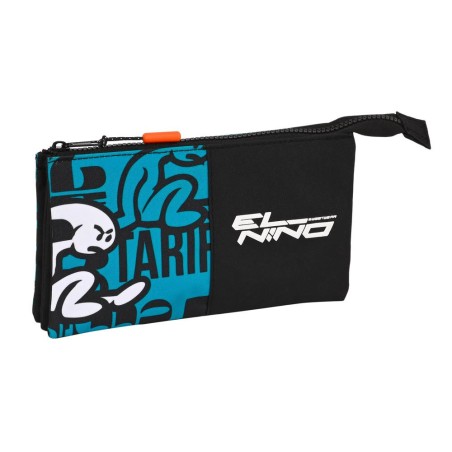 Bolso escolar portatodo safta triple cremallera el niño ocean 120x220x30 mm