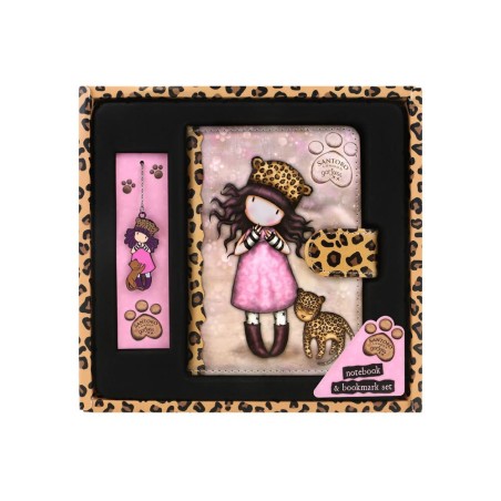 Set cuaderno safta con marcapaginas santoro s gorjuss wild 120x20x153 mm