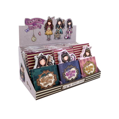 Cuaderno de notas safta santoro s gorjuss through the looking glass expositor de 18 unidades surtidas 250x140x220