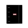 Carpeta con recambio safta din a4 tapa forrada 100 h 60 gr cuadro 5 mm marvel teen 270x35x320 mm