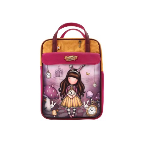 Bolso escolar safta santoro s gorjuss through the looking glass mochila grande 270x100x370 mm