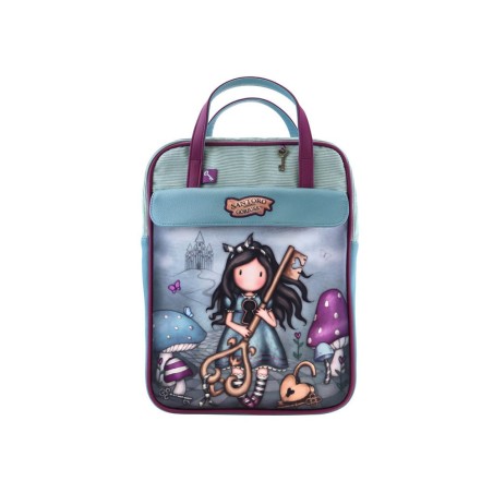 Bolso escolar safta santoro s gorjuss through the looking glass mochila grande 270x100x370 mm