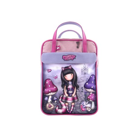 Bolso escolar safta santoro s gorjuss through the looking glass mochila grande 270x100x370 mm