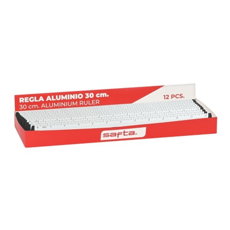 Regla aluminio safta 30 cm
