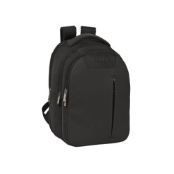 Cartera escolar safta business (black-blue-grey) mochila portatil 15,6\ y 14,1\  tab 9,7\usb