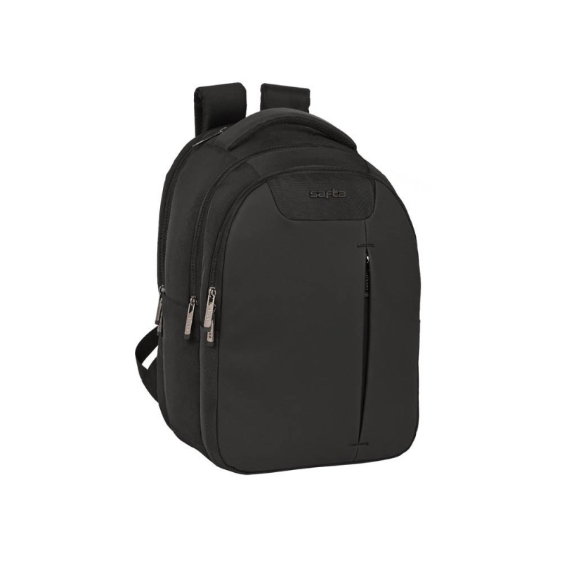 Cartera escolar safta business (black-blue-grey) mochila portatil 15,6\ y 14,1\  tab 9,7\usb
