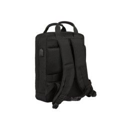 Cartera escolar safta business (black-blue-grey) mochila para portatil 13,3\usb 290x110x390 mm