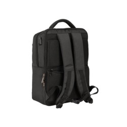 Cartera escolar safta business (black-blue-grey) mochila 2 bolsillos portatil 15,6\usb 310x130x440 mm