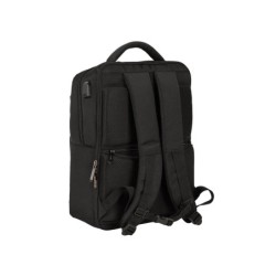 Cartera escolar safta business (black-blue-grey) mochila 2 bolsillos portatil 15,6\usb 310x130x440 mm