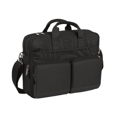 Cartera escolar safta business (black-blue-grey) maletin portatil 15,6\tab 10,6\usb 410x90x330 mm