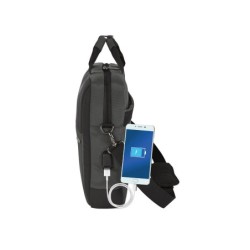 Cartera escolar safta business (black-blue-grey) maletin ordenador 15,6\ 410x90x330 mm