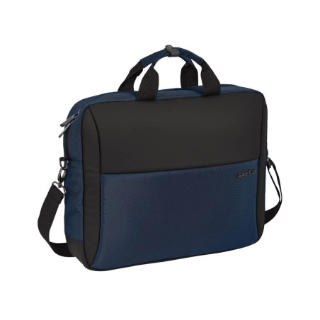Cartera escolar safta business (black-blue-grey) maletin ordenador 15,6\ 410x90x330 mm