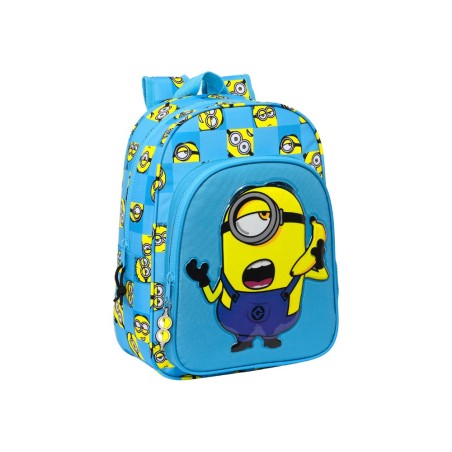 Cartera escolar safta minions minionstatic mochila infantil adaptable a carro 260x110x340 mm