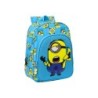 Cartera escolar safta minions minionstatic mochila infantil adaptable a carro 260x110x340 mm