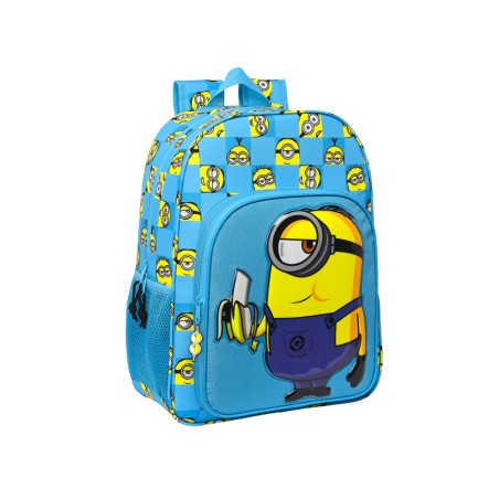 Cartera escolar safta minions minionstatic mochila adaptable a carro 330x140x420 mm