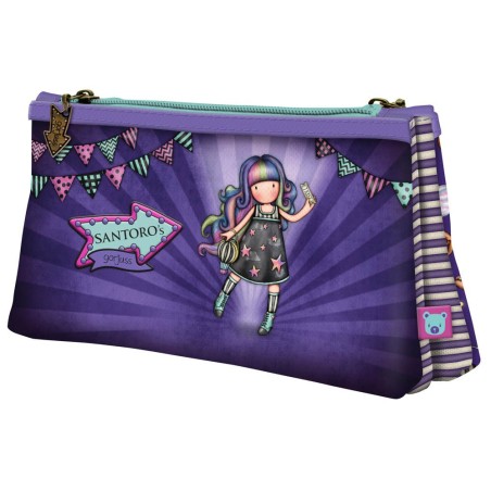 Cartera escolar safta gorjuss fairground neceser pequeño doble 215x115x50 mm