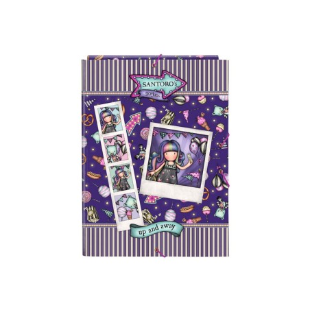 Carpeta carton folio gomas solapas safta gorjuss fairground 260x25x335 mm
