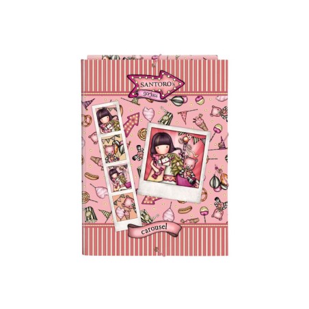Carpeta carton folio gomas solapas safta gorjuss fairground 260x25x335 mm
