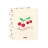 Carpeta carton folio 4 anillas safta lomo ancho safta cherry 270x60x330 mm