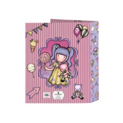 Carpeta carton folio 4 anillas safta lomo ancho gorjuss fairground 270x60x330 mm
