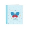 Carpeta carton folio 4 anillas safta lomo ancho blackfit8 mariposa 270x60x330 mm