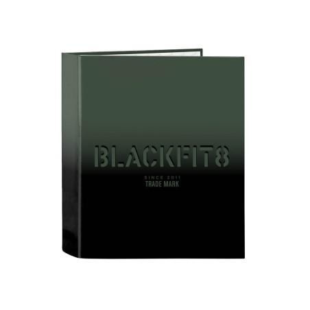 Carpeta carton folio 4 anillas safta lomo ancho blackfit8 gradiente 270x60x330 mm