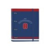 Carpeta 4 anillas safta a4 con recambio 100 hojas university 270x35x320 mm