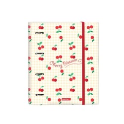 Carpeta 4 anillas safta a4 con recambio 100 hojas cherry 270x35x320 mm