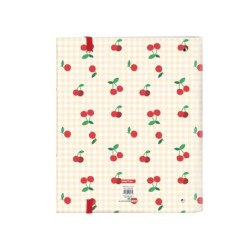 Carpeta 4 anillas safta a4 con recambio 100 hojas cherry 270x35x320 mm
