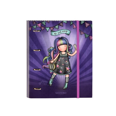 Carpeta 4 anillas safta a4 con recambio 100 hojas gorjuss fairground 270x35x320 mm