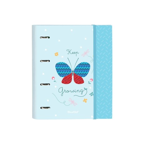 Carpeta 4 anillas safta a4 con recambio 100 hojas blackfit8 mariposa 270x35x320 mm