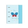Carpeta 4 anillas safta a4 con recambio 100 hojas blackfit8 mariposa 270x35x320 mm