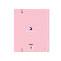 Carpeta 4 anillas safta a4 con recambio 100 hojas benetton vichy 270x35x320 mm