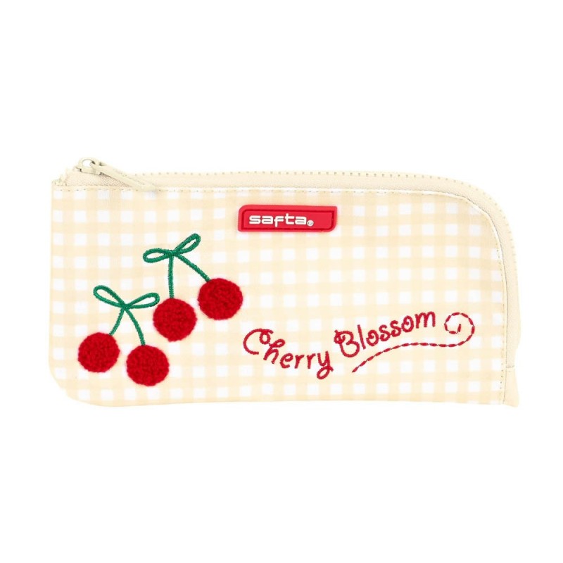 Bolso escolar safta portatodo cherry plano 230x10x110 mm