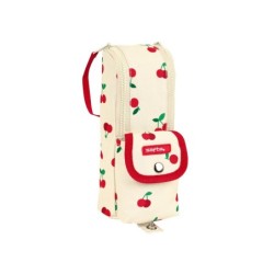 Bolso escolar safta portatodo cherry con asa 60x60x210 mm