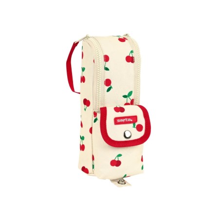 Bolso escolar safta portatodo cherry con asa 60x60x210 mm