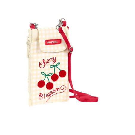 Bolso escolar safta portatodo safta cherry monedero portamovil 100x190 mm