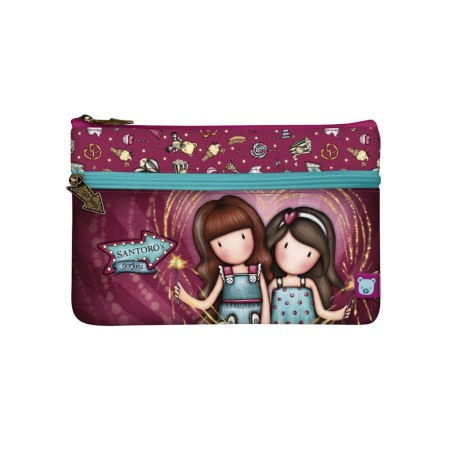 Bolso escolar safta portatodo gorjuss fairground plano con bolsillo 234x15x155 mm