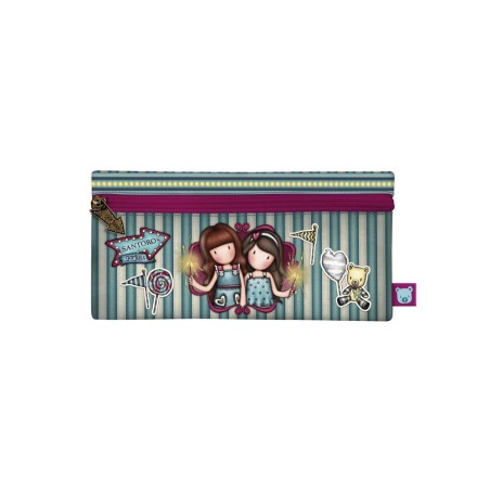 Bolso escolar safta portatodo gorjuss fairground estrecho 220x15x110 mm