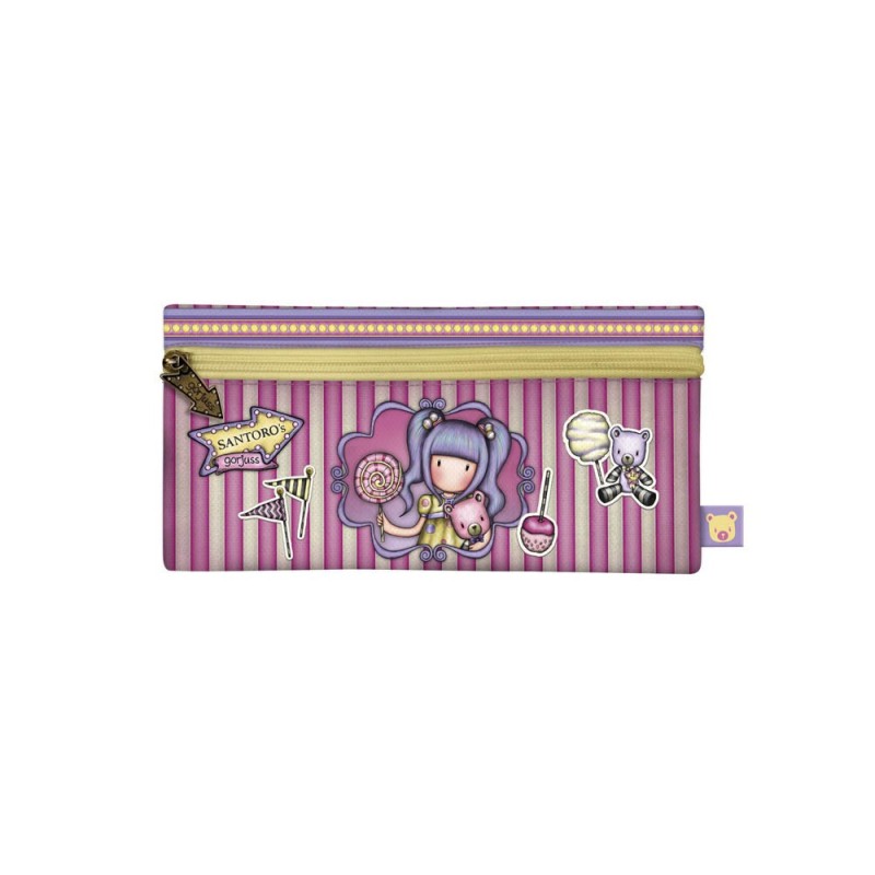 Bolso escolar safta portatodo gorjuss fairground estrecho 220x15x110 mm