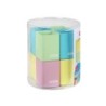 Bolso escolar safta portatodo cuadrado silicona cubilete expositor de 8 unidades 195x230 mm
