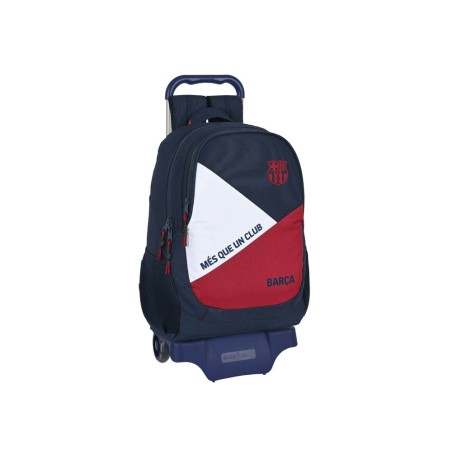 Cartera escolar safta con carro 320x160x440 mm f.c. barcelona corporativa