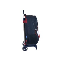 Cartera escolar safta con carro 320x160x440 mm f.c. barcelona corporativa