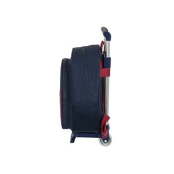 Cartera escolar safta con carro 270x100x330 mm f.c. barcelona corporativa