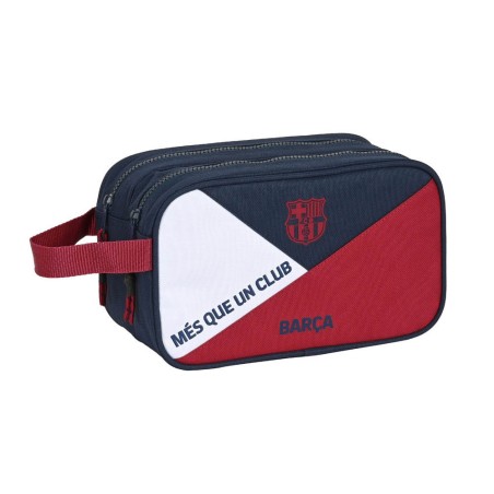 Cartera escolar safta neceser 2 departamentos adaptable a carro 260x125x150 mm f.c. barcelona corporativa