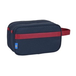 Cartera escolar safta neceser 2 departamentos adaptable a carro 260x125x150 mm f.c. barcelona corporativa