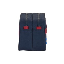 Cartera escolar safta neceser 2 departamentos adaptable a carro 260x125x150 mm f.c. barcelona corporativa