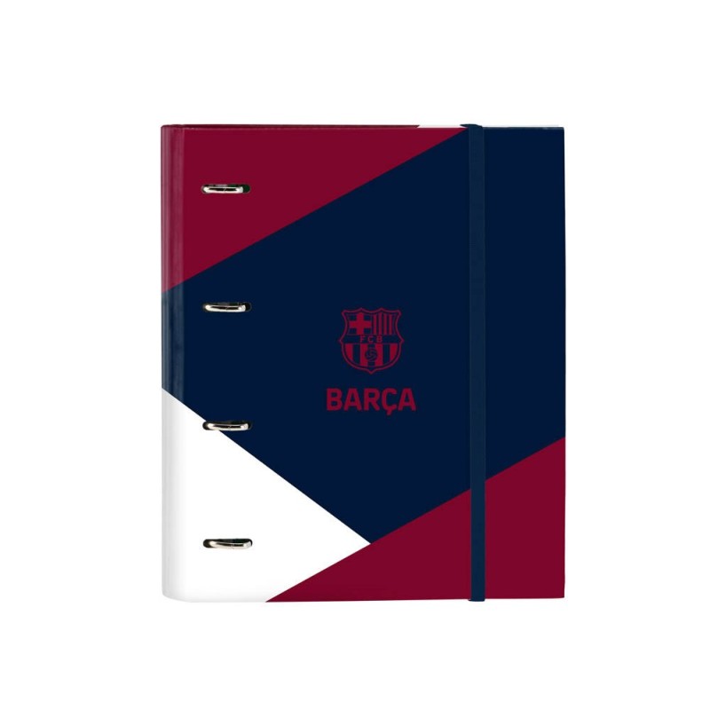 Carpeta con recambio safta din a4 tapa forrada 100 h 60 gr cuadro 5 mm 270x35x320 mm f.c. barcelona corporativa